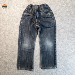 Levi's 514 Straight Jeans Blue Denim Mid Rise Boys Size 5 Regular 4-5 Years